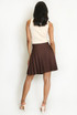 Knitted Box Pleat Mini Skirt