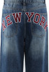 New York Embroidered Boyfriend Jeans