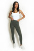 Khaki Side Pocket Energy Leggings