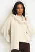 Mohair Knit Jumper with Scarf