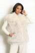 Beige Shaggy Fur Gilet