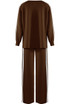 Side Striped Sweatshirt and Trouser Set