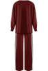 Side Striped Sweatshirt and Trouser Set