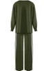Side Striped Sweatshirt and Trouser Set