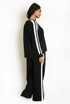 Side Striped Sweatshirt and Trouser Set