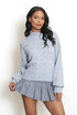 Mohair Fluffy Knit High Neck Jumper