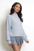 Mohair Fluffy Knit High Neck Jumper