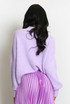 Mohair Fluffy Knit High Neck Jumper