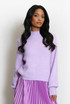 Mohair Fluffy Knit High Neck Jumper
