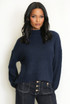 Mohair Fluffy Knit High Neck Jumper