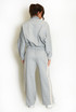 Double Stripe Zip Top and Wide Leg Trousers Set