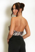 Ring Halterneck Leopard Bodysuit