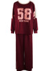 58 Slogan Oversized Shirt and Trouser Set