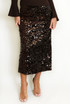 Sequin Disc Midi Skirt
