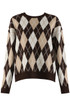 Argyle Wool Blend Sweater