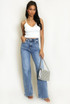 Vintage Wide Leg Denim Jeans