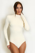 High Neck Long Sleeve Basic Bodysuit 