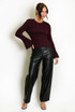 Ribbed Flute Cuff Jumper