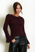 Ribbed Flute Cuff Jumper