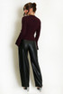 Ribbed Flute Cuff Jumper