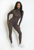 Sculpted Gym Jacket And Legging Set
