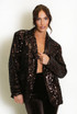 Sequin Double Breasted Blazer