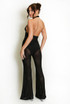 Sheer Studded Flare Trouser
