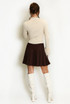 Pleated Mini Skirt