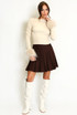 Pleated Mini Skirt