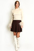 Pleated Mini Skirt