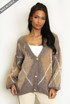 Jacquard Knit Cardigan