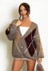 Jacquard Knit Cardigan