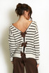 Bow Back Striped Jumper