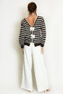 Bow Back Striped Jumper