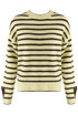 Bow Cuff Striped Jumper