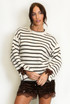 Bow Cuff Striped Jumper