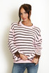 Bow Cuff Striped Jumper