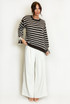 Bow Cuff Striped Jumper