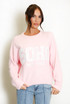 Lace Soho Slogan Wool Blend Jumper