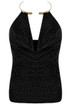 Embellished Ring Halter Neck Top