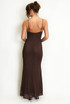 Embellished Plunge Neck Maxi Dress