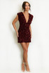Grecian Sequin Mini Dress