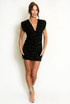 Grecian Sequin Mini Dress