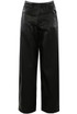Wide Leg PU Jeans