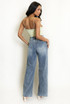 Vintage Blue Straight Denim Jeans