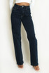 Dark Denim Straight Fit Stretch Jeans