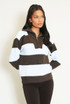 Striped Half Zip Jumper