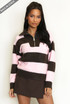 Striped Half Zip Jumper