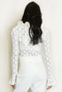 Ruffle Floral Lace Top 