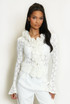 Ruffle Floral Lace Top 